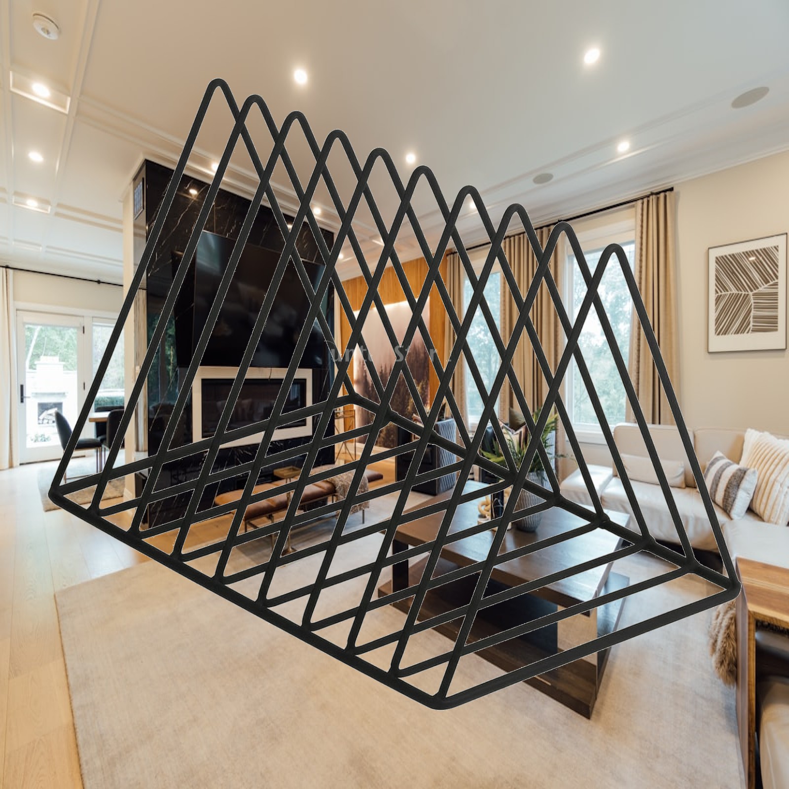 Magazine Holder Rack - Настольный органайзер из проволоки, устойчивая треугольная