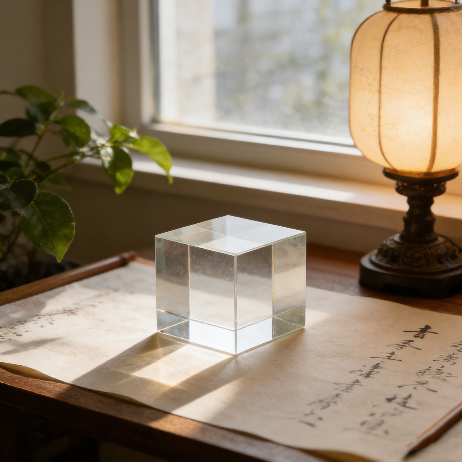 Прозрачный квадратный стеклянн – обзор и цена Paper Weight Crystal